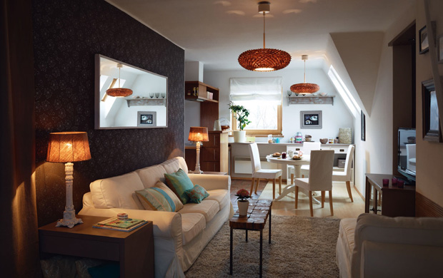 Családostul egy kis manzárdban