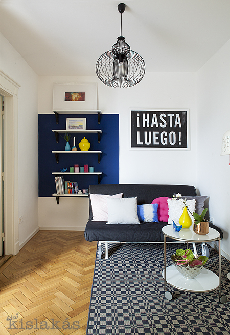 Kislakás színpompás terekkel