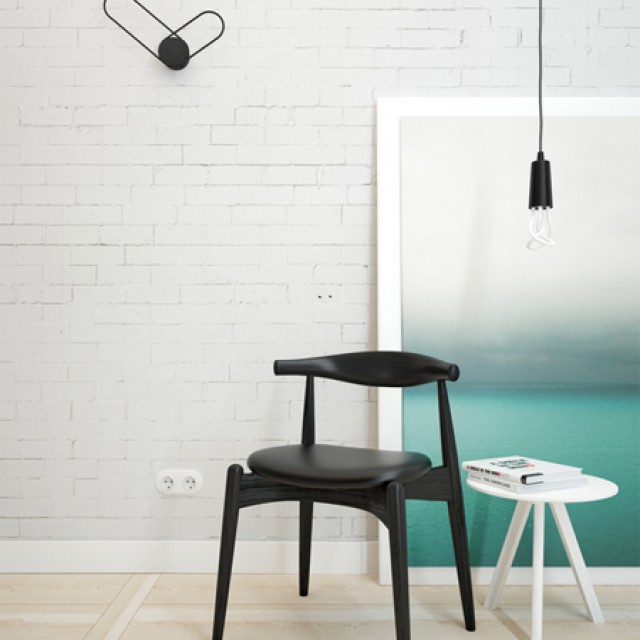 Minimalista falióra modern nappaliba 