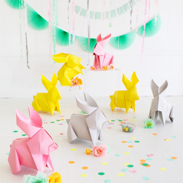 Csináld magad óriás origami nyulak