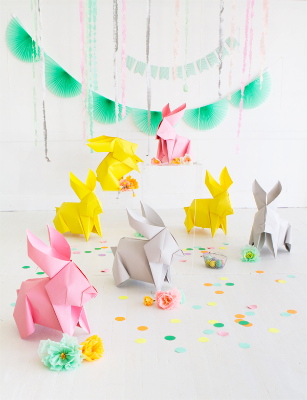Csináld magad óriás origami nyulak