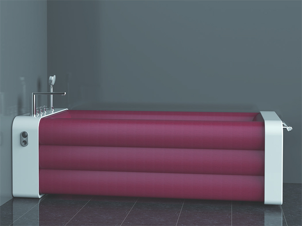 Felfújható kád aprócska fürdőszobákba