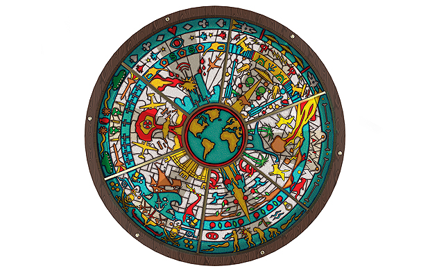 Hangulatvilágítás színes ólomüvegből Hangulatvilágítás színes ólomüvegből