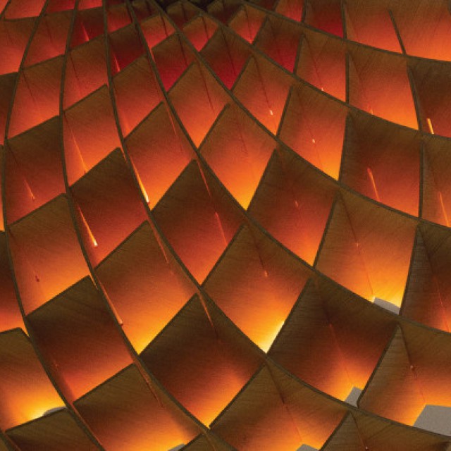 A méhek geometriája lámpaburára komponálva