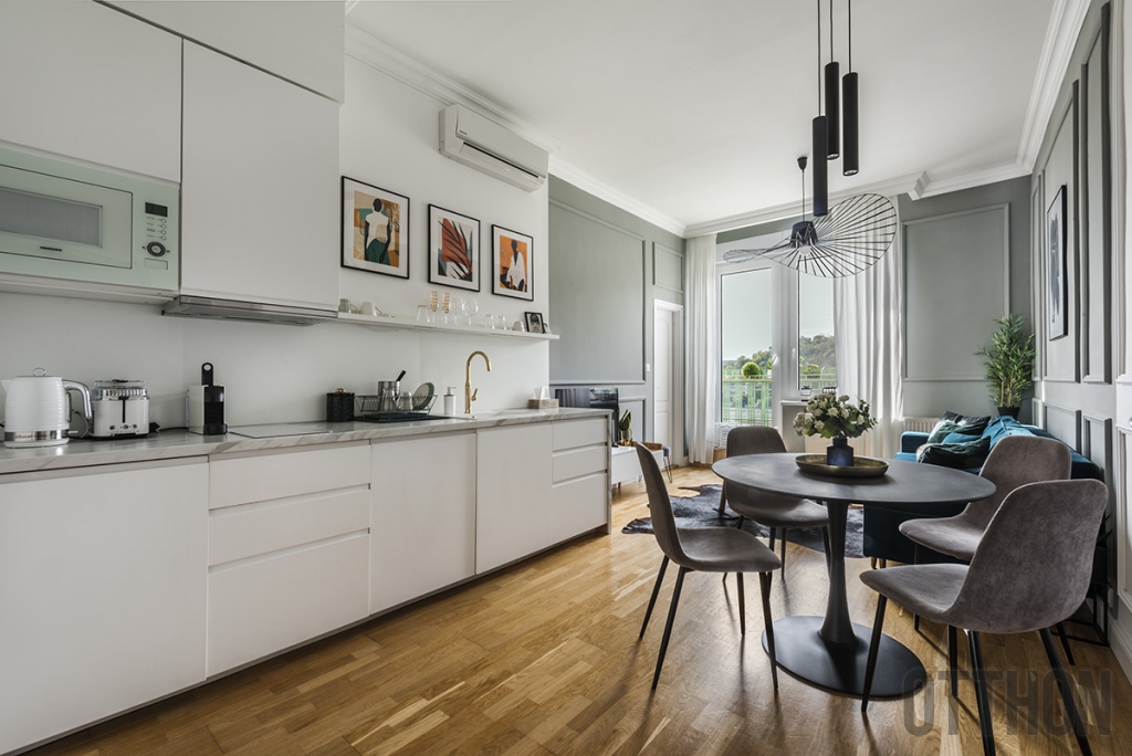 Habkönnyű elegancia: egy újjászületett budapesti kislakás
