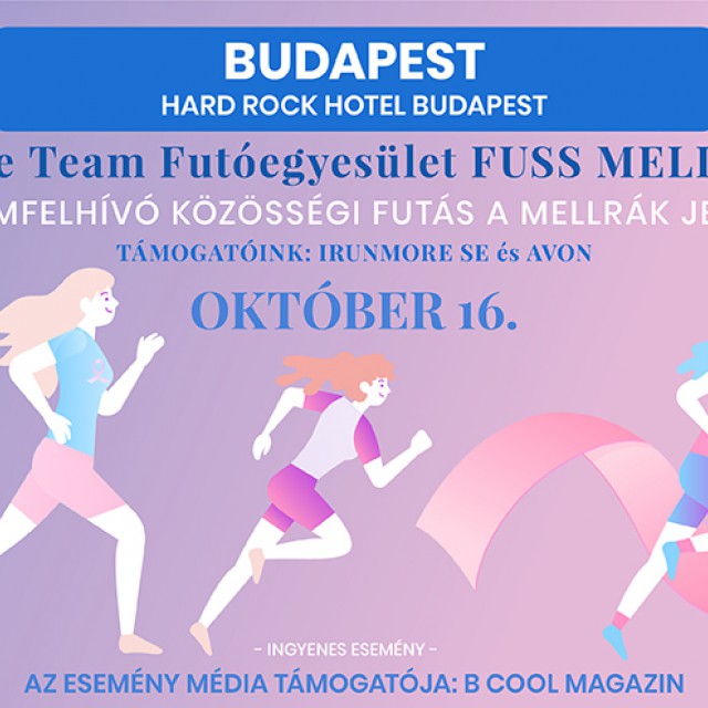 Közösségi futás a mellrák elleni küzdelem jegyében