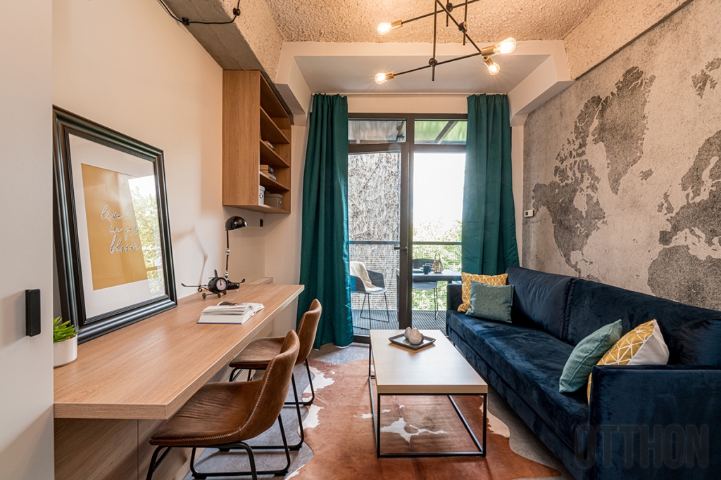 Loft kicsiben: maszkulin lakás 23 négyzetméteren