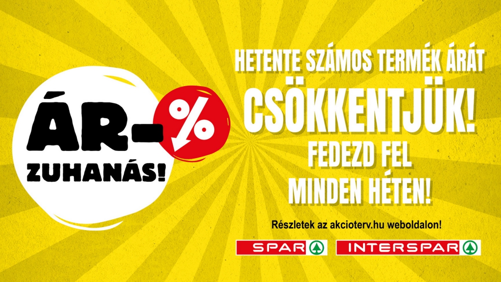 Árzuhanás: csökkennek az árak a Sparban! (x)