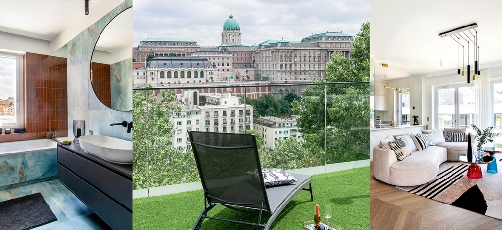Őrjítően szép körpanoráma: 115 m2-es penthouse lakás a budapesti Naphegyen - Fotók
