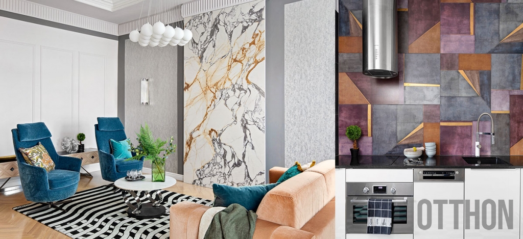 Elegáns nagyvárosi hangulat 69 m2-en: a spanyol csempézett konyha egészen különleges!