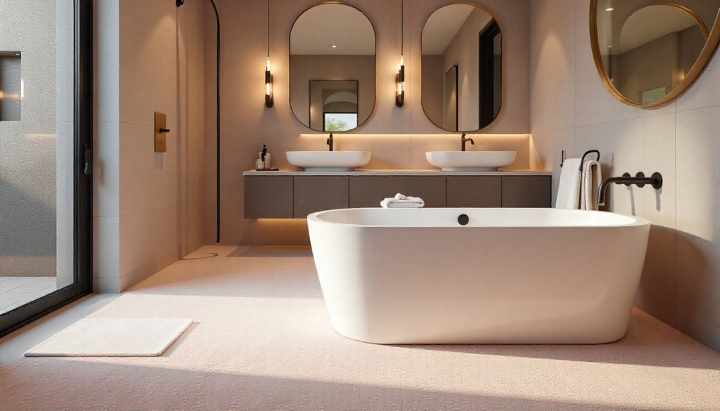 Padlószőnyeg a fürdőszobába? Megosztó lakberendezési trend tért vissza 2025-ben!