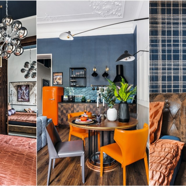 Eklektikára hangolva: egy 72 m2-es lakás, ahol az indusztriális és retró stílus keveredik