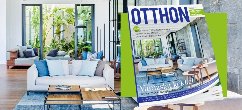 Varázslat kékkel a friss, nyugodt hatásért – megjelent az OTTHON magazin májusi száma! Varázslat kékkel a friss, nyugodt hatásért – megjelent az OTTHON magazin májusi száma!