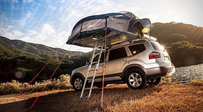 Sátorozz az autó tetején