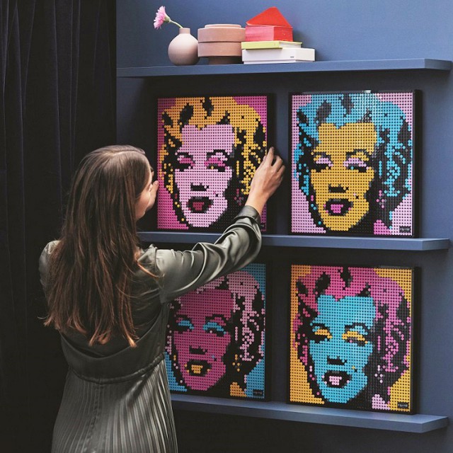 Díszítsd otthonodat legóból készült pop-art képekkel