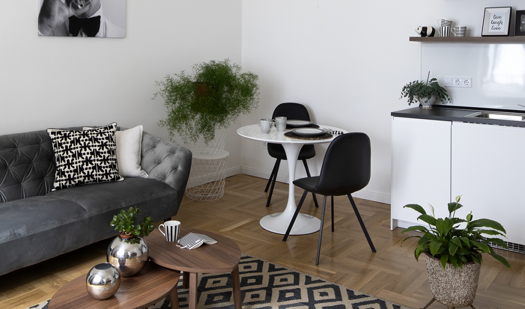 Klasszikus színpár: inspiráció fekete-fehér enteriőrhöz