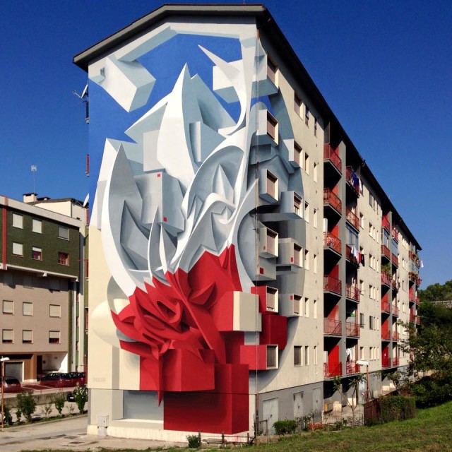 Lenyűgöző 3D-s alkotások házfalakon