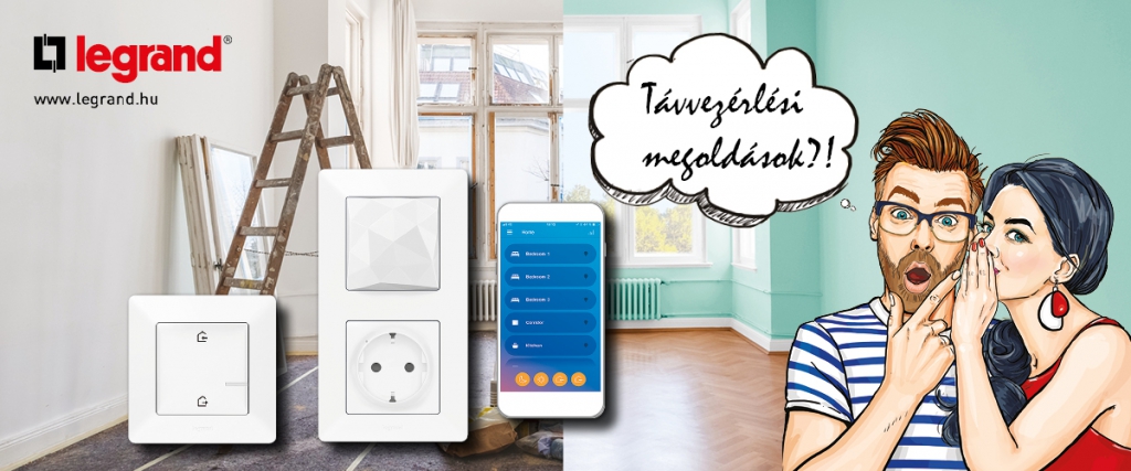 Átfogó távvezérlési megoldások a Legrand kínálatában
